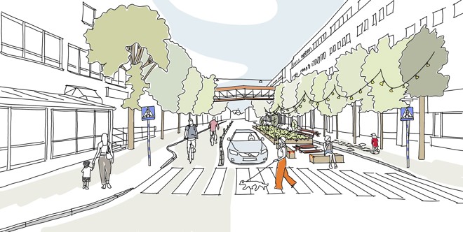 Visionsbild ombyggnation Nygatan