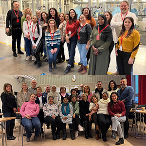 Deltagarna från 2024 och 2025 i samarbetsprojektet mellan Socialkontoret, Arbetsförmedlingen samt Scania för att få fler utrikesfödda kvinnor till att jobba inom industrin. 
