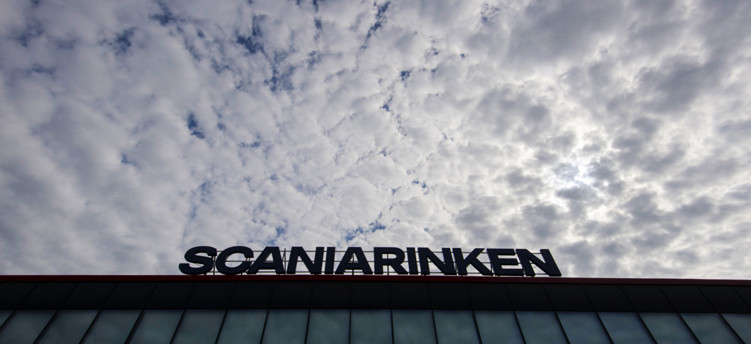 Skylt Scaniarinken Södertälje Foto: Pontus Orre