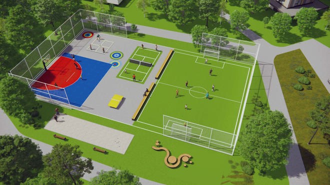 Skiss aktivitetsyta Lina hage