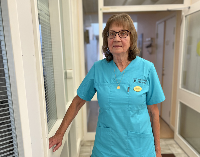 Foto på Malin som är senior timvikarie