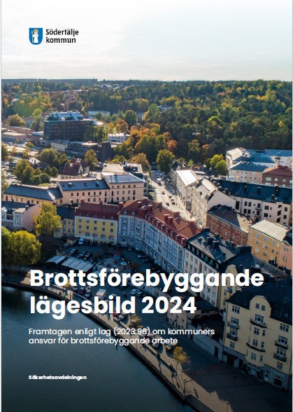 Bild på första sidan av rapporten för brottsförebyggande lägesbild 2024.