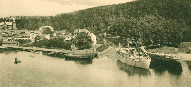 Sjön Maren på 1980-talet från ovan