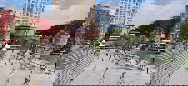 Pålningen vid Marenplan är klar. 