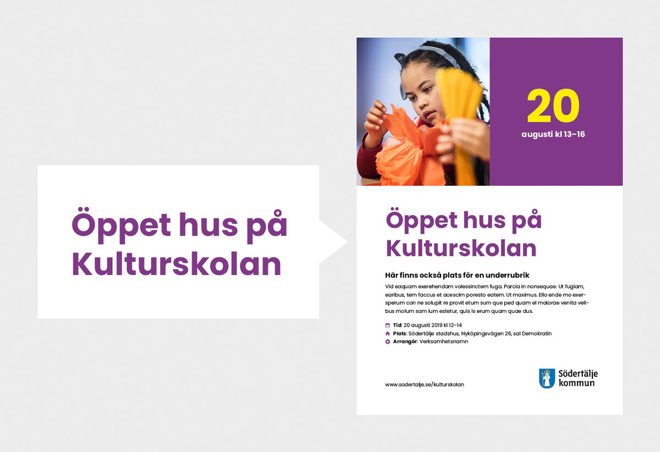 inbäddad placering avsändare